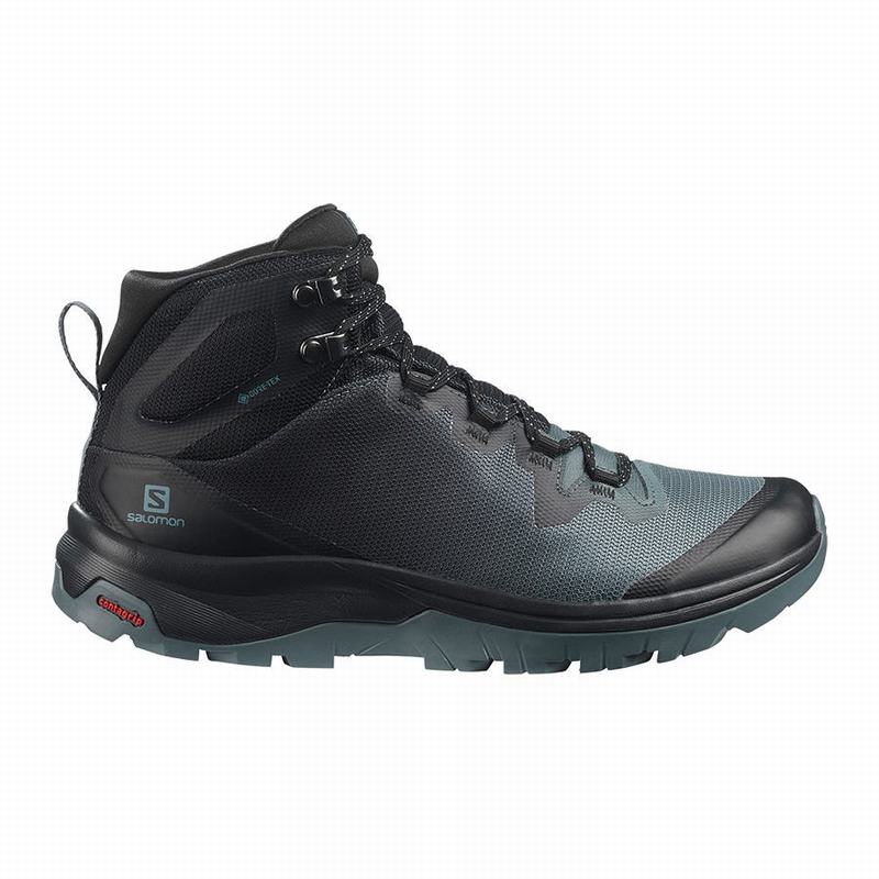 Chaussures De Randonnée Salomon Femme Bleu Foncé / Noir - Salomon VAYA MID GORE-TEX - France (6578-S